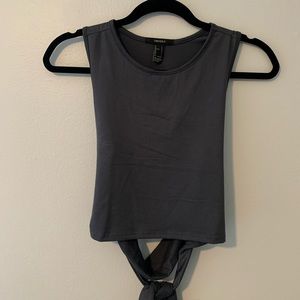 Tie back muscle tank